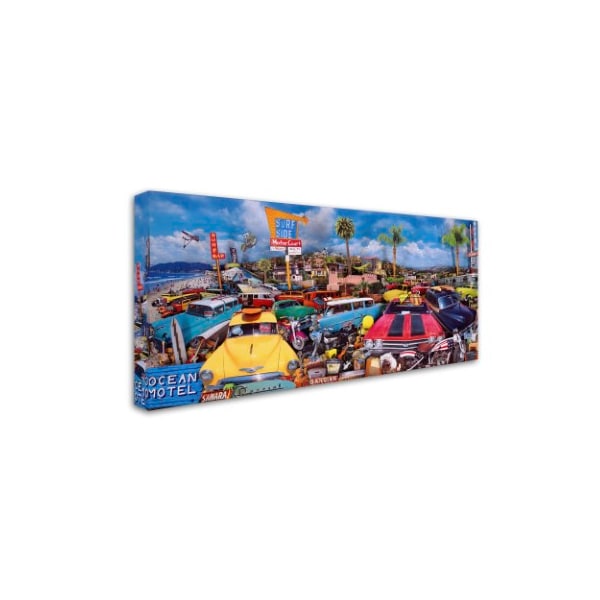 John Roy 'Malibu Surf Bar' Canvas Art,24x47